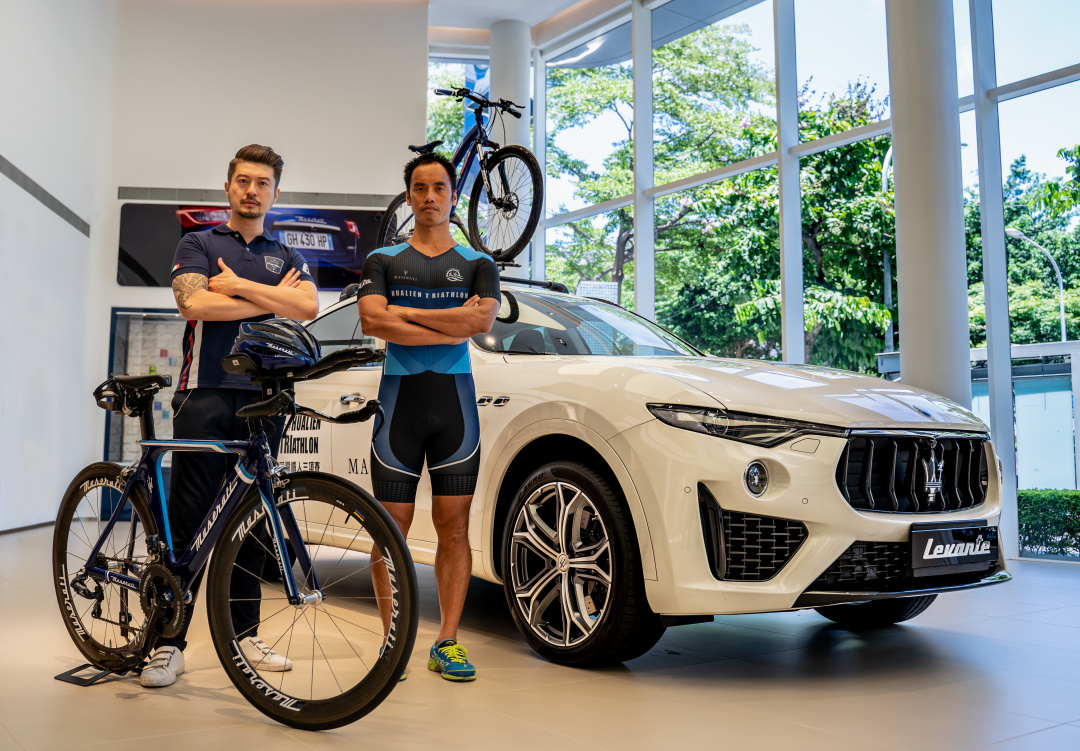 SMALL_記者會03 Maserati  Taiwan 將以百年首款SUV Levante作為《2019  Hualien Triathlon洄瀾鐵人三項賽》官方計時車及賽事前導車，與百鐵教父－Massa賴曉春及所有挑戰者們一起征服極限
